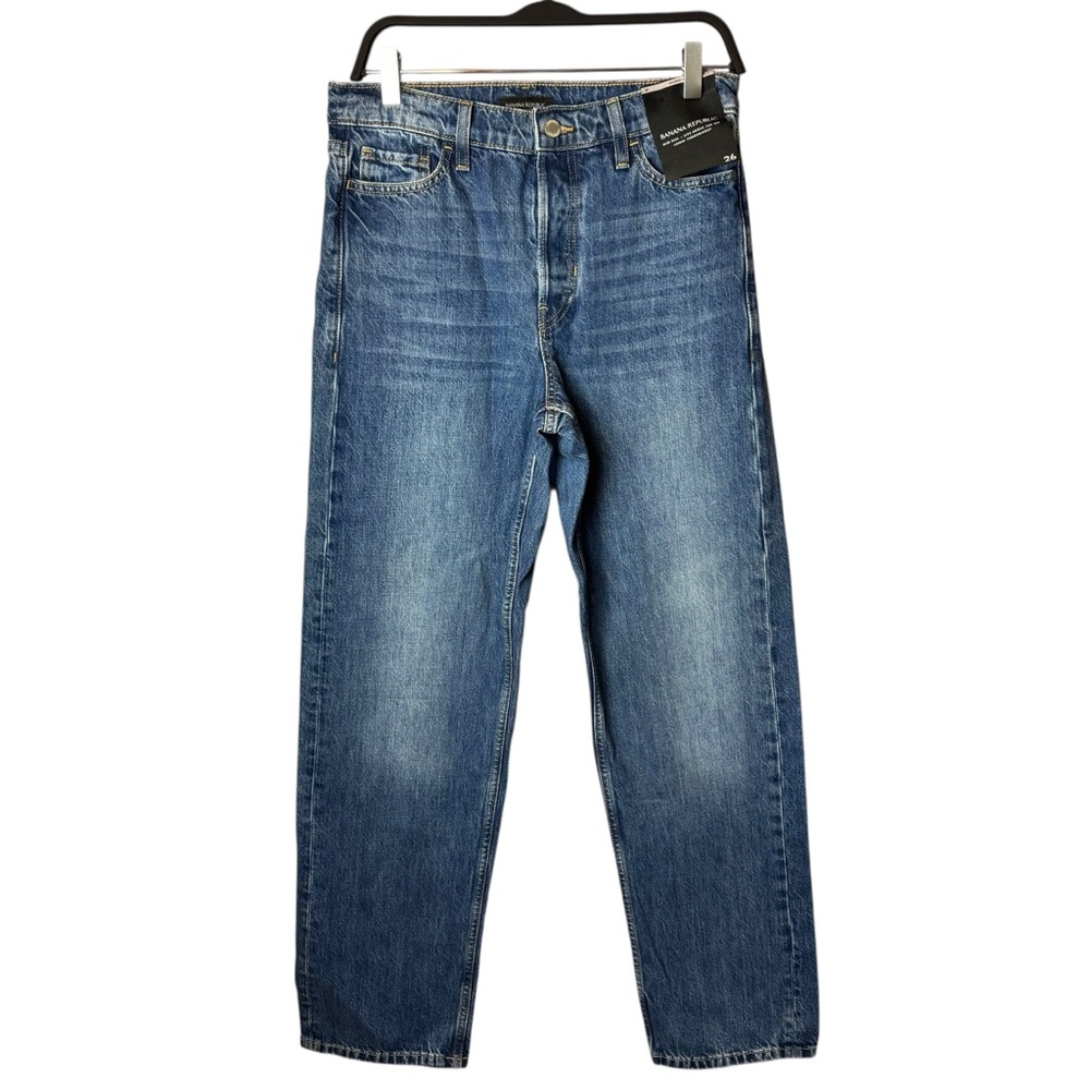 NWT‎ Banana Republic Mid-Rise Loose Stovepipe Jeans 26
